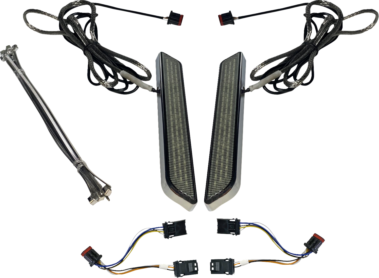 LED Fork Light - Smoke - Chrome