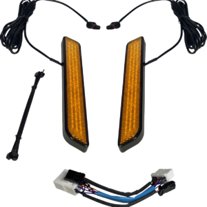 LED Fork Light - Amber - Black