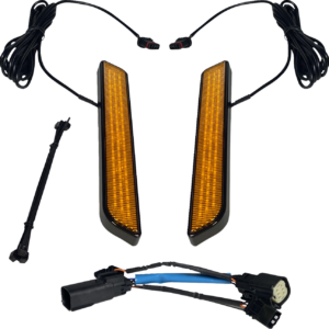 LED Fork Light - Amber - Black