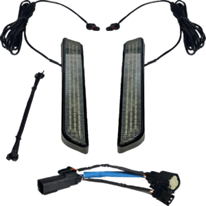 LED Fork Light - Smoke - Black