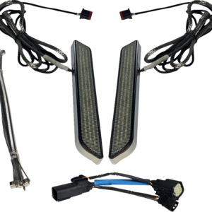 LED Fork Light - Smoke - Chrome