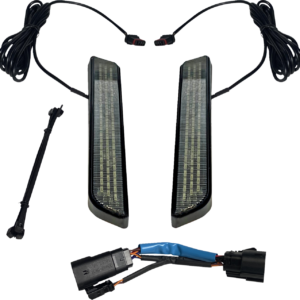 LED Fork Light - Smoke - Black