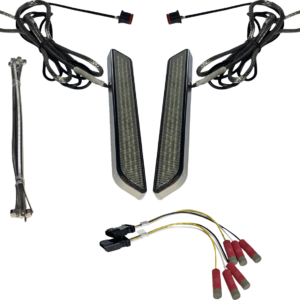 LED Fork Light - Smoke - Chrome