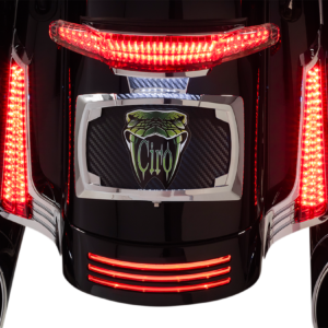 Filler Panel Light - Smoke Lens - Red LEDs - Chrome