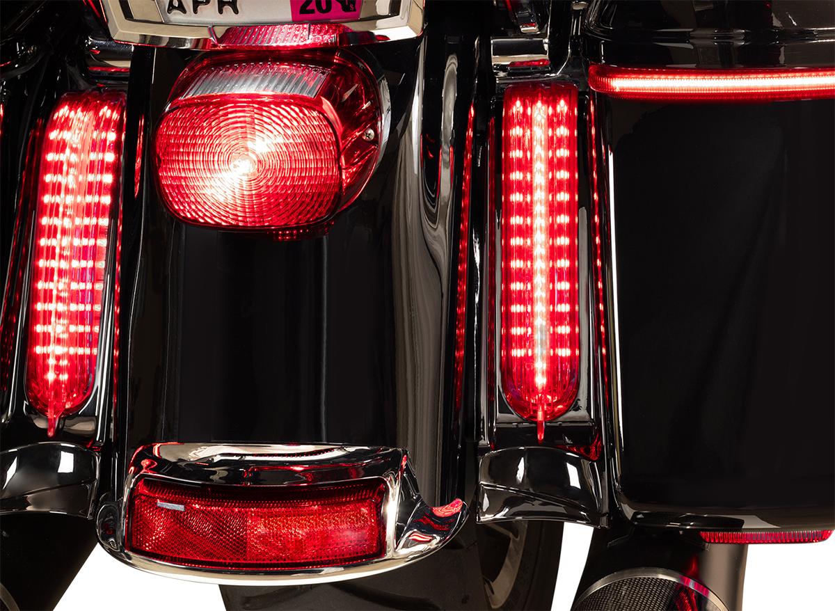 Filler Panel Light - Clear Lens - Red LEDs - Black - Image 2
