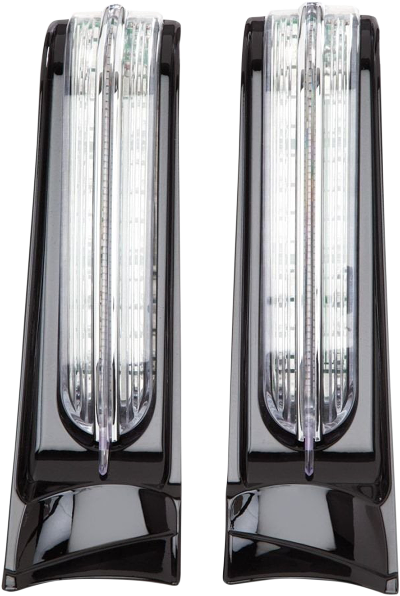 Filler Panel Light - Clear Lens - Red LEDs - Black