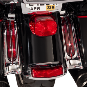 Filler Panel Light - Red Lens - Red LEDs - Chrome