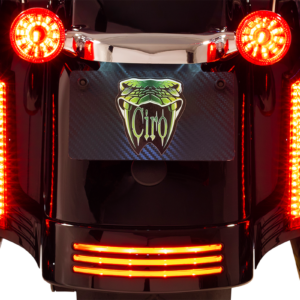 Filler Panel Light - Red Lens - Red LEDs - Black