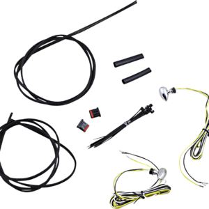 Micro Turn Signals - Dual - Amber/White - Chrome