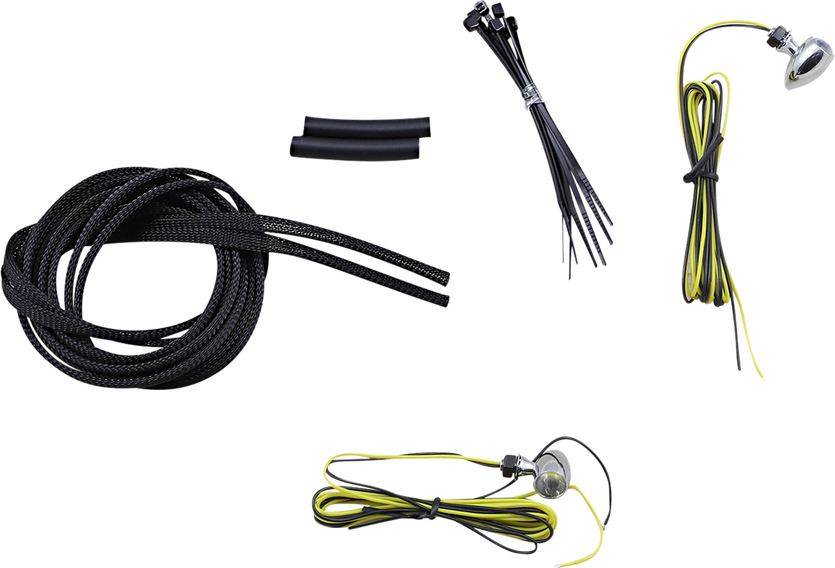 Micro Turn Signals - Amber -Chrome