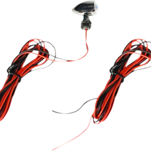 Micro Turn Signals - Red -Chrome