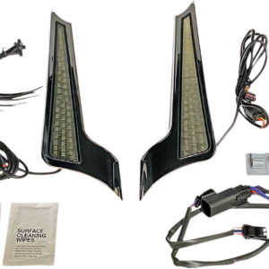 Panel Lights - Chrome - Smoke Lens