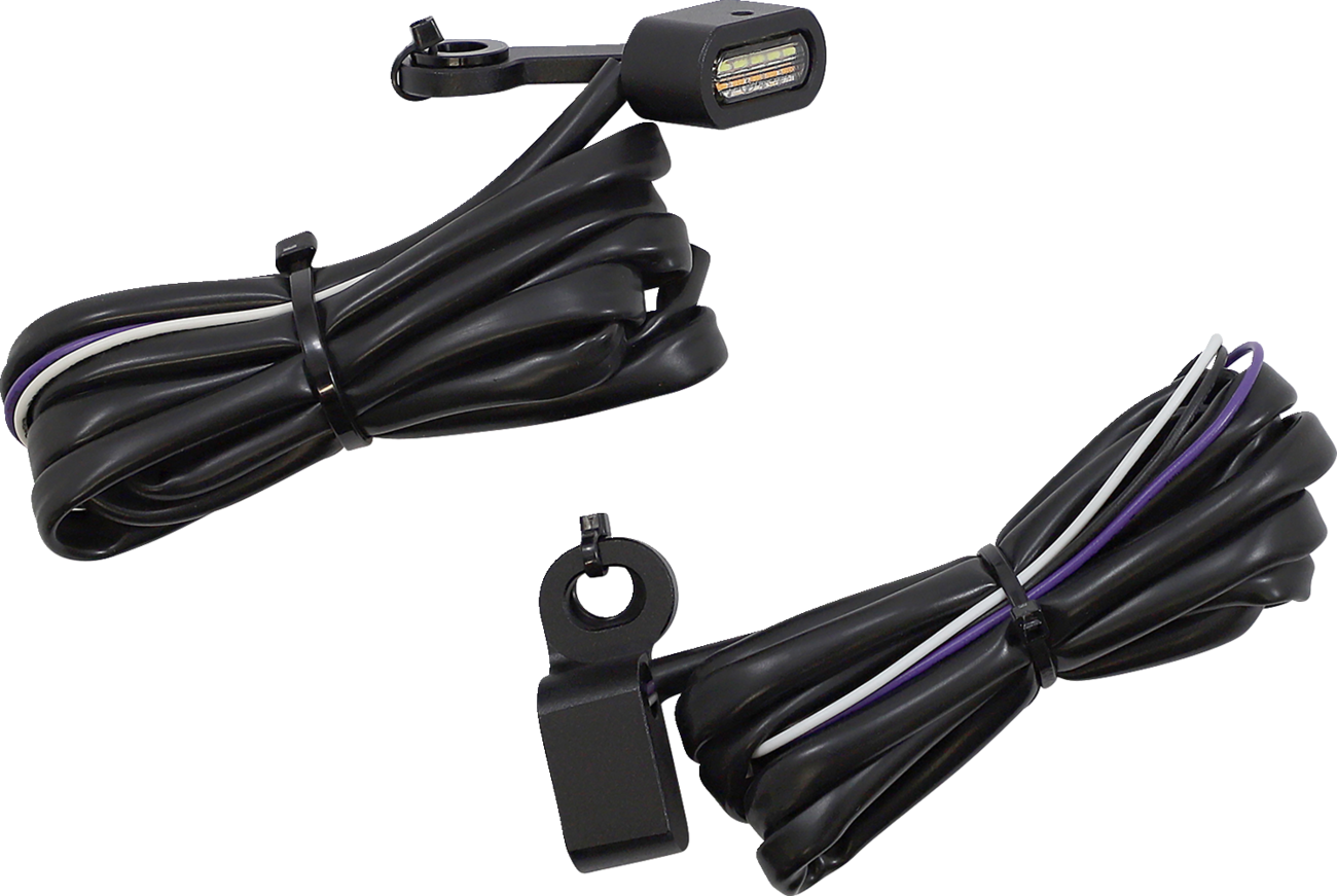 Marker Lights - White/Amber - Black