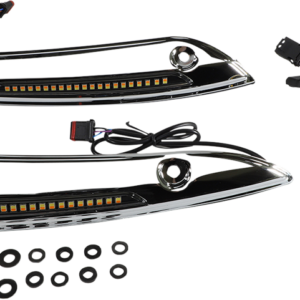 Windshield Trim - Sequential Turn Signal - Chrome