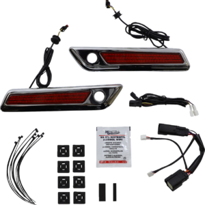 Latch Light - Saddlebag - Red - Chrome
