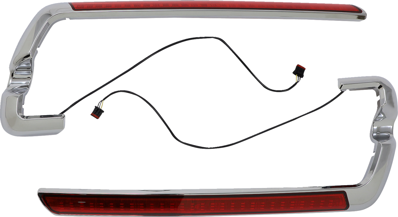 Marker Light - Saddlebag - Red - Chrome