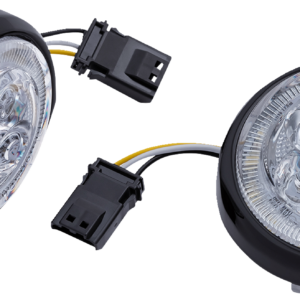 Turn Signal Insert - Front - Black/Clear