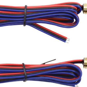 Lightning Bolts - Red - Brass