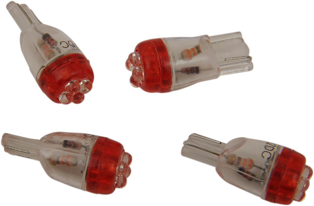 Mini Wedge LED Bulbs - Red - Image 2
