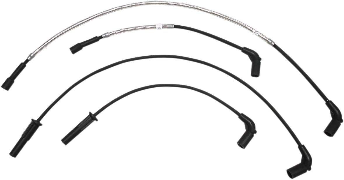 Spark Plug Wire Set - Polished Stainless - FL '17+