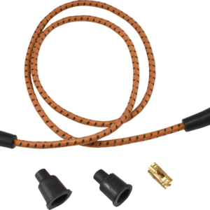 Plug Wires - Braided - Brown/Black