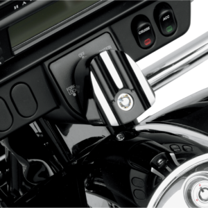 Ignition Switch Cover - Finned - Black