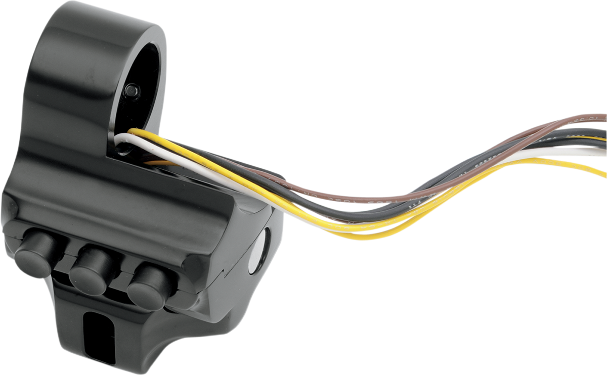 Switch Housing - Left Side - Hydraulic Clutch - Four Button - Black