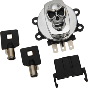 Ignition Switch - Skull - Chrome