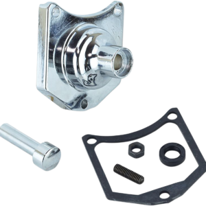 Solenoid End Cover - Starter Button - Chrome