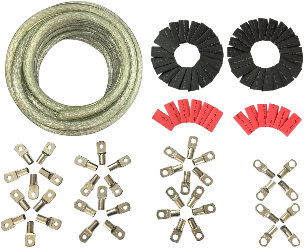Custom Battery Cable Kit - Harley Davidson - Clear