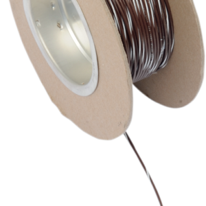100' Wire Spool - 18 Gauge - Brown/White
