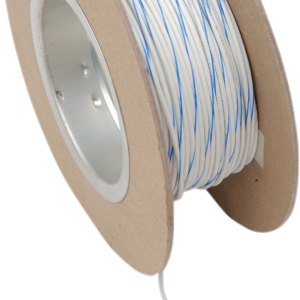 100' Wire Spool - 18 Gauge - White/Blue