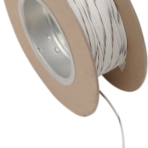 100' Wire Spool - 18 Gauge - White/Brown