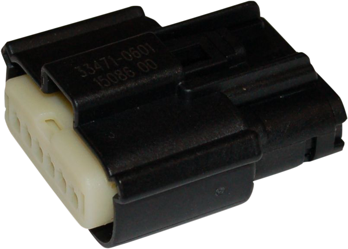 Molex MX 150 Connector - 6 Pin Female - Black
