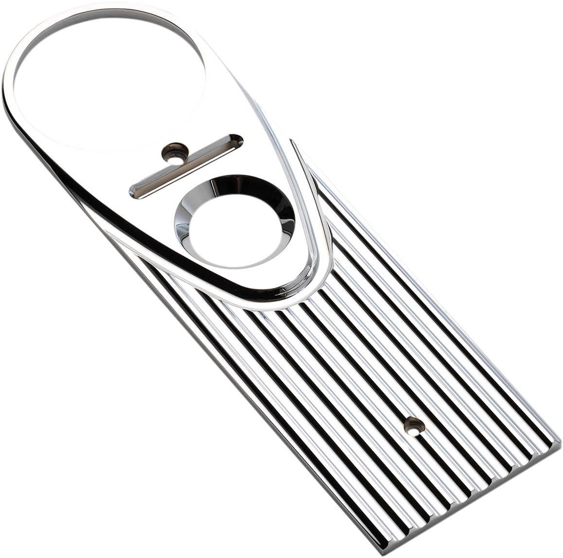 Road King Dash Panel - Finned - Chrome