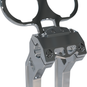 Gauge Mount - Dual - Raw - Dyna/Sportster