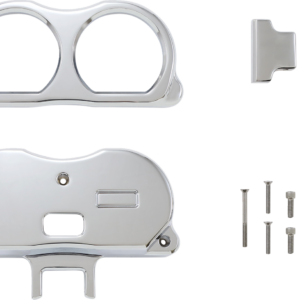 Gauge Mount - Dual - Chrome - FLT