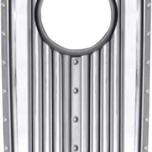 Dash Insert - Dimpled - Chrome