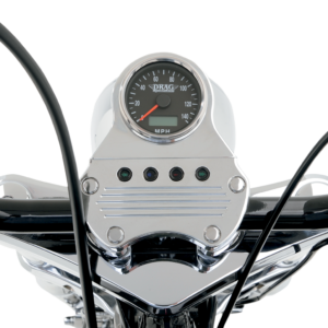 Programmable Mini Electronic Speedometer with Odometer/Tripmeter - 2.4" - Polished