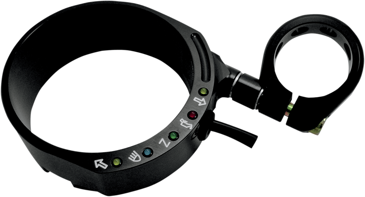 Speedometer Relocation Bracket - Black - For 49 mm Fork