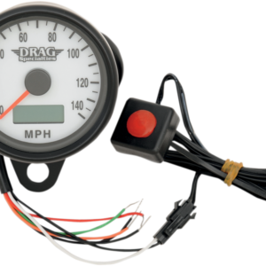 Programmable Mini Electronic Speedometer with Odometer/Tripmeter - 2.4" - Black