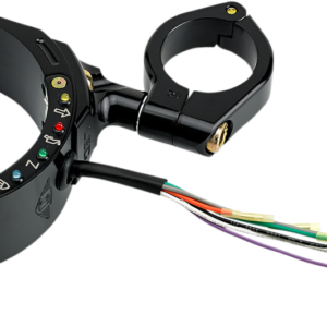 Speedometer Relocation Bracket with Easy Mount Clamp - Black Anodized - For 39 mm Fork