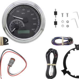 MXV Series Analog Gauge System - Black/Gray/Chrome