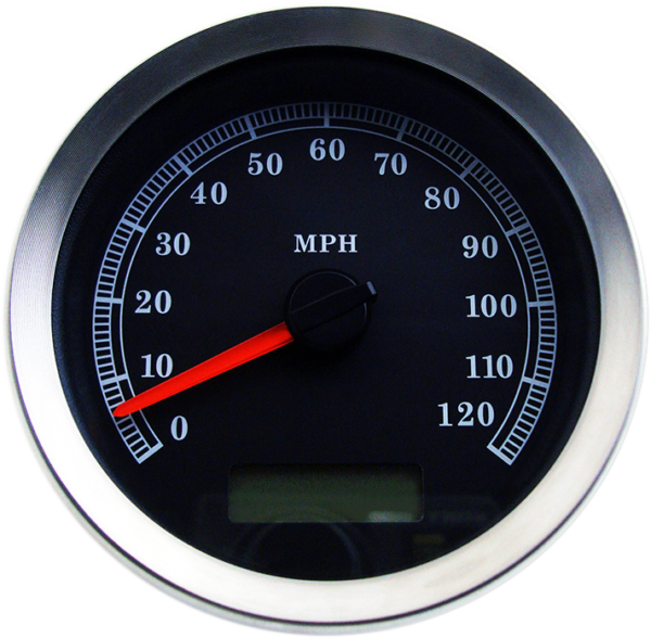 Programmable Speedometer Odometer Module Programmable Speedometer - Black Face - MPH - Millerbuilt Cycles