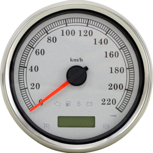 Electronic Speedometer - Silver - 220 KPH