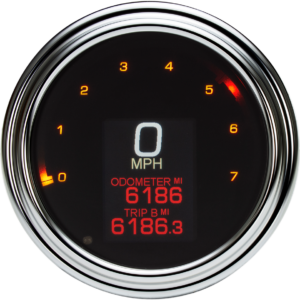 Tank Speedometer - Chrome Bezel - 4.5"