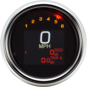 Tank Speedometer - Chrome Bezel - 3-3/8"