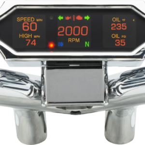 Speedometer - Spiked - Chrome - Universal