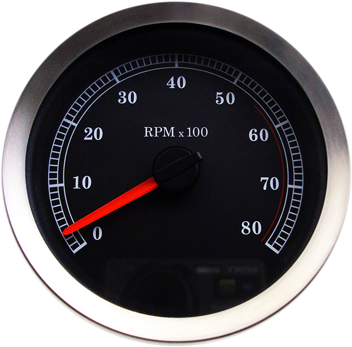 4" Electronic Tachometer - Black Face
