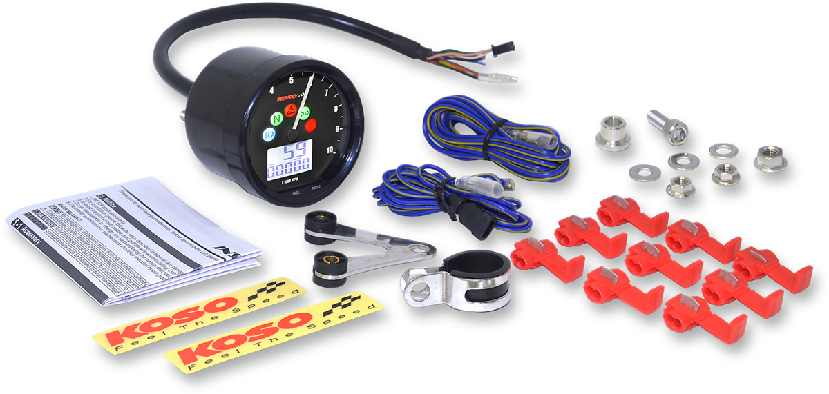 TNT-02 Multifunction Speedometer/Tachometer - 2.69" Diameter x 1.51" Depth - Image 2